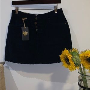 Corduroy Mini Skirt